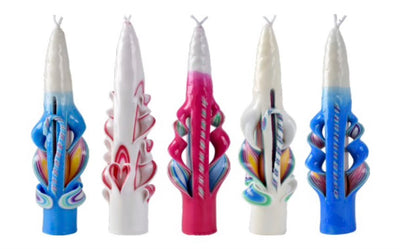 VELA CARVED TAPERED HAVDALAH 10"