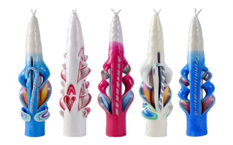 VELA CARVED TAPERED HAVDALAH 10"