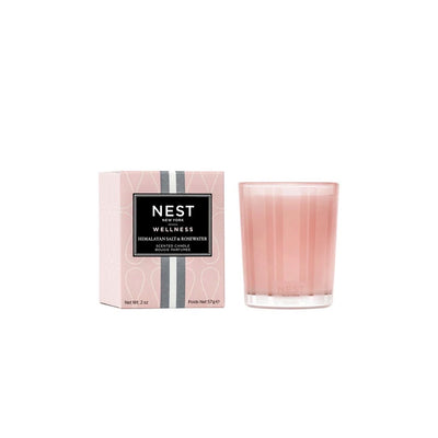 VELA VOTIVA NEST DE 2 OZ DE SAL DEL HIMALAYA Y AGUA DE ROSAS VELA VOTIVA NEST DE 2 OZ DE SAL DEL HIMALAYA Y AGUA DE ROSAS