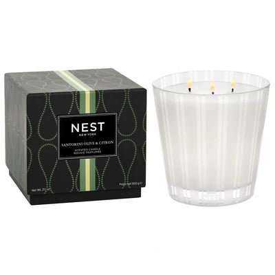 VELA NEST DE 3 MECHAS 21 1oz SANTORINI OLIVE & VELA NEST DE 3 MECHAS 21 1oz SANTORINI OLIVE &