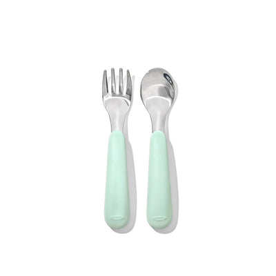 OXO TOT SET DE CUCHARA Y TENEDOR PARA BEBE-OPAL 2PCS