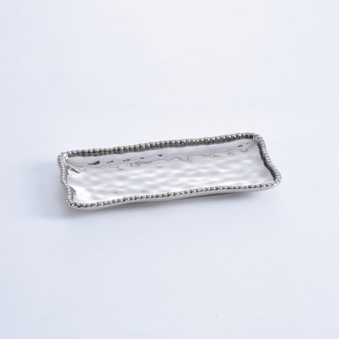 BANDEJA RECTANGULAR PEQUEÑA 10 × 5 - PLATA