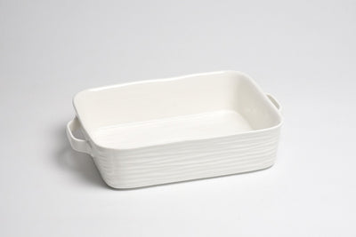 FUENTE PARA HORNO 11"X9" BLANCA