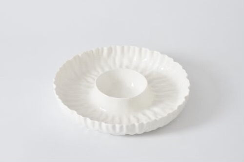 BANDEJA PARA CHIP AND DIP-BLANCO 13” D x 2” BANDEJA PARA CHIP AND DIP-BLANCO 13” D x 2”