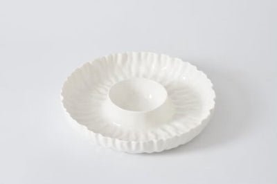 BANDEJA PARA CHIP AND DIP-BLANCO 13” D x 2” BANDEJA PARA CHIP AND DIP-BLANCO 13” D x 2”