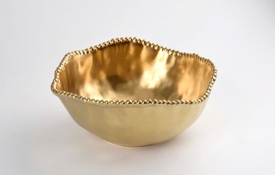 BOWL GRANDE PARA ENSALADAS/DORADO 10.5" D x 5 BOWL GRANDE PARA ENSALADAS/DORADO 10.5" D x 5