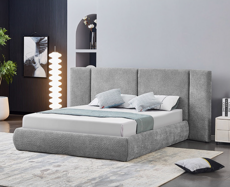 CAMA QUEEN / COLOR GRIS