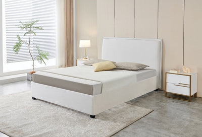 CAMA QUEEN COLOR BLANCO