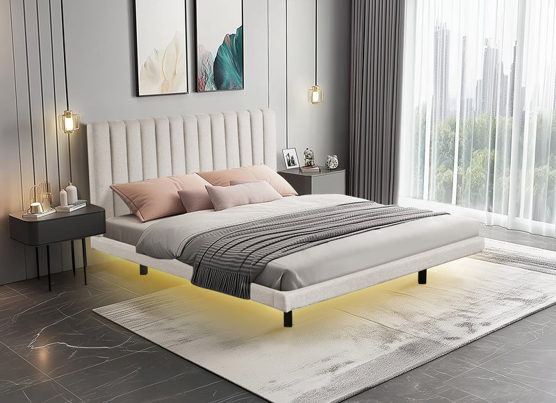 CAMA QUEEN / COLOR BEIGE