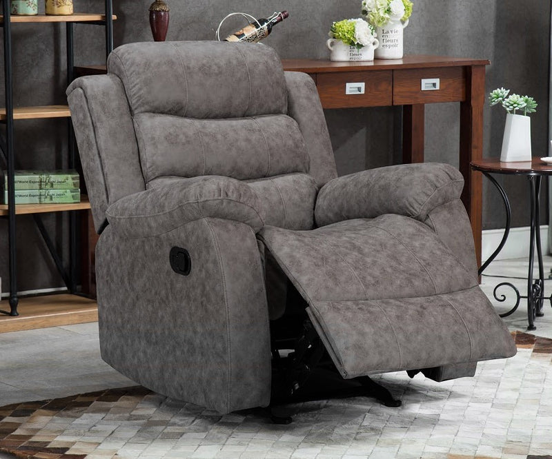 SILLON RECLINABLE - COLOR GRIS CLARO