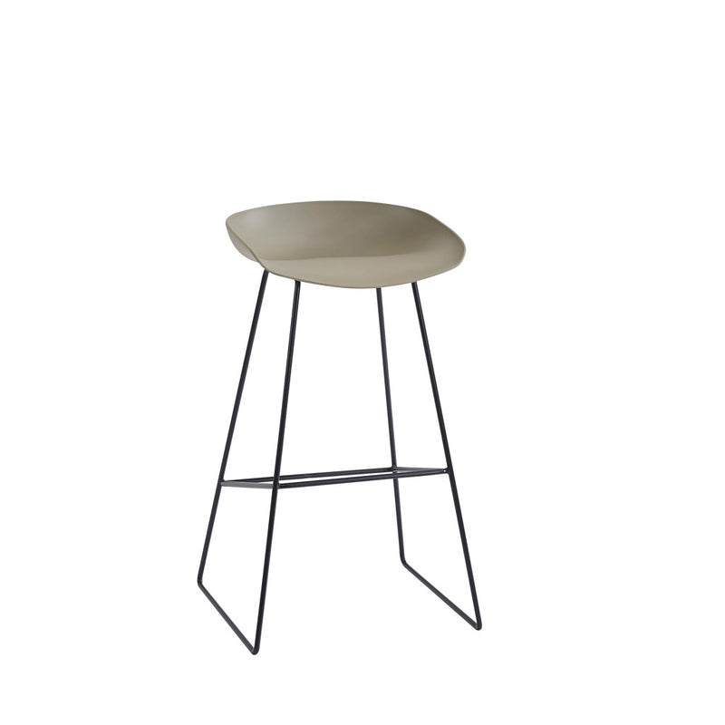 SILLA PLASTICA COLOR CREMA