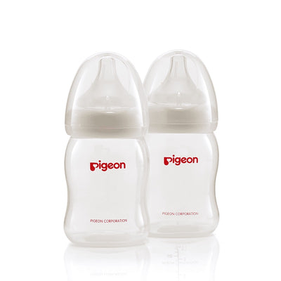 SET DE 2 BIBERON PLASTICO BOCA ANCHA 160 ML