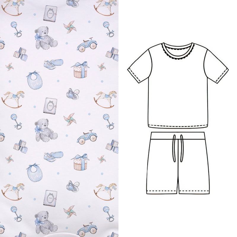 SET DE PIJAMA MANGA CORTA - PLAYTIME BLUE