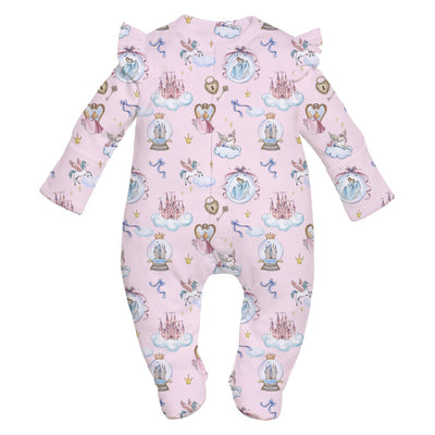PIJAMA MANGA LARGA PARA BEBE PRINCESS NB-OS
