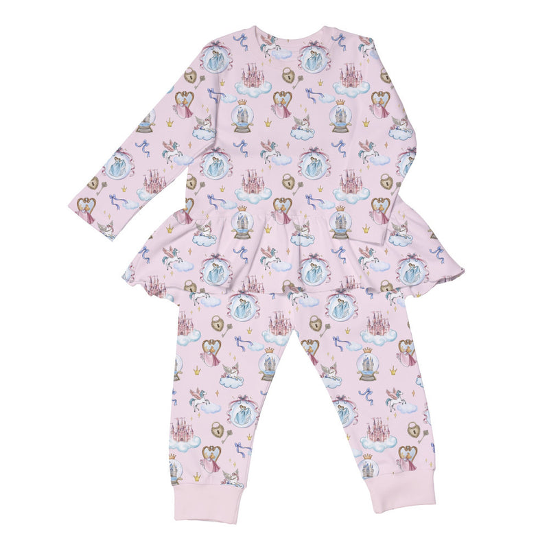 PIJAMA MANGA LARGA PARA NIÑA PRINCESS 6-7