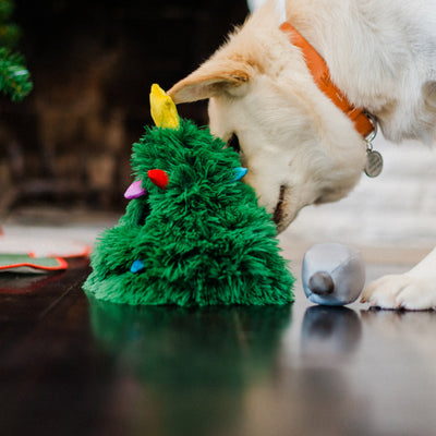 ARBOL NAVIDEÑO JUGUETE DE PERRO - VERDE