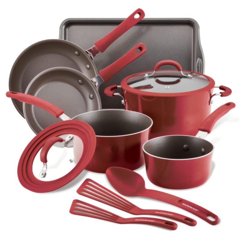 SET DE OLLAS Y UTENSILIOS DE COCINA 11 PZ-ROJO SET DE OLLAS Y UTENSILIOS DE COCINA 11 PZ-ROJO