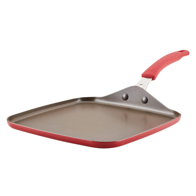 RACHAEL RAY COOK+CREATE SARTEN CUADRADO ANTIADHERENTE 11"ROJO RACHAEL RAY COOK+CREATE SARTEN CUADRADO ANTIADHERENTE 11"ROJO