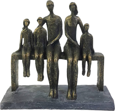 ESCULTURA FAMILIA 10"-BRONZE