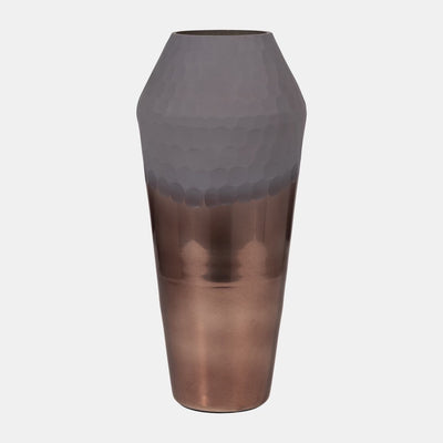 JARRÓN DE VIDRIO 17"  2-TONE-METALLIC