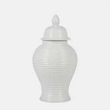 JARRÓN TEMPLO 18"-WHITE