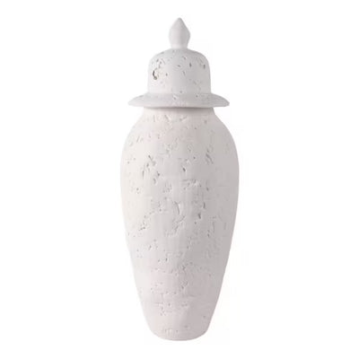 JARRÓN DE TEMPLO 21X8"-BLANCO