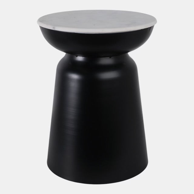 MESA AUXILIAR-BLACK/WHITE 20X15"