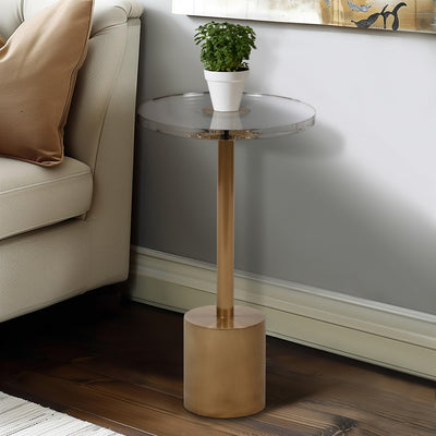 MESA ACENTUAL DE ACRÍLICO TALIA DE 21"
