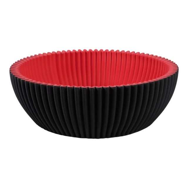 BOWL SAVOIR CON IMPRESIÓN 3D 12"-BLACK/RED