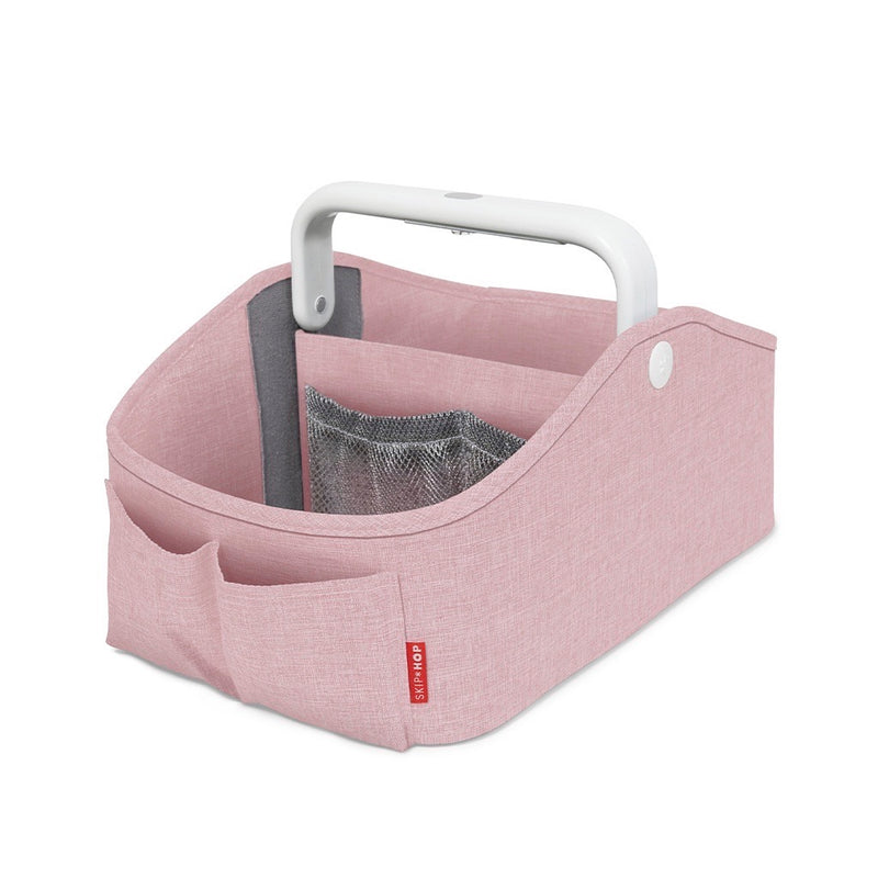 Skip Hop Organizador de pañales con sensor táctil, rosa jaspeado