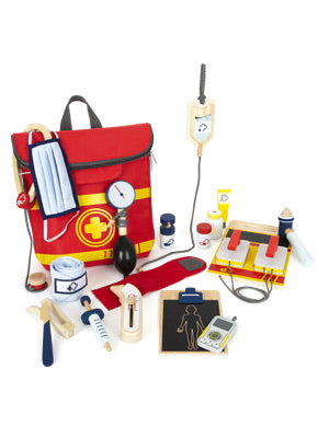 JUEGO- MOCHILA KIT DE EMERGENCIA JUGUETE DE MOCHILA DE EMERGENCIA
