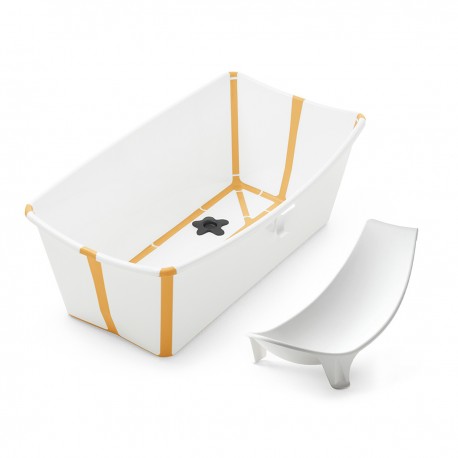 BAÑERA PLEGABLE PARA BEBE- BUNDLE - BLANCO AMARILLO BAÑERA PLEGABLE PARA BEBE- BUNDLE - BLANCO AMARILLO