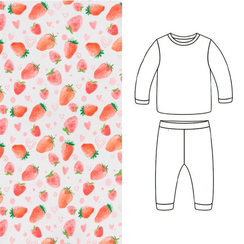 SET DE PIJAMA MANGA LARGA - STRAWBERRIES