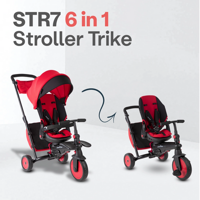 COCHE TRICICLO STR7 J - ROJO