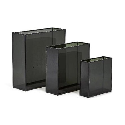 SET DE 3 JARRONES DECORATIVOS -NEGRO SET DE 3 JARRONES DECORATIVOS -NEGRO