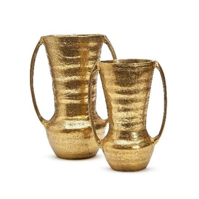 SET DE 2 JARRONES DECORATIVOS -DORADO SET DE 2 JARRONES DECORATIVOS -DORADO