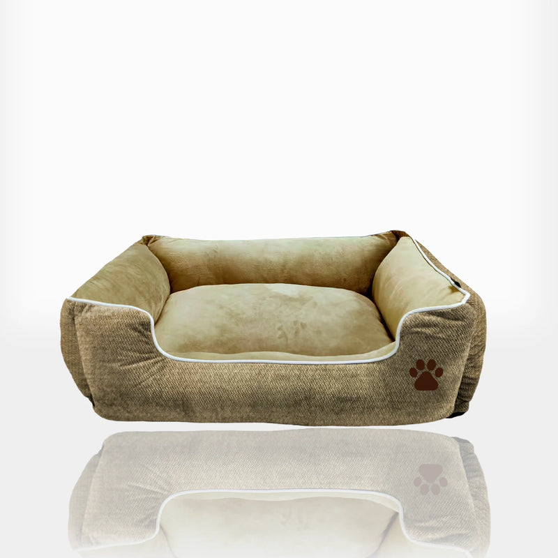 CAMA PARA MASCOTAS BEIGE OSCURO - TALLA XL (100*70*30cm)