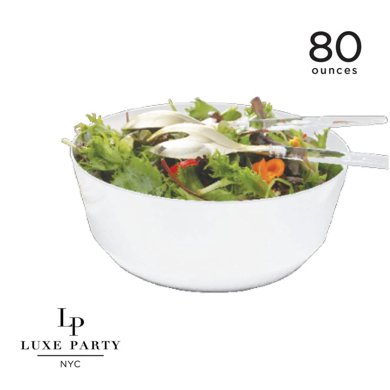 ENSALADERAS BLANCAS DE 80 OZ 1 PK