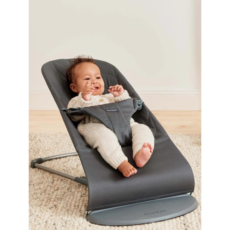 BABYBJÖRN BOUNCER BLISS  SILLA DE REBOTE- COLCHA DE PETALOS,  ANTHRACITE