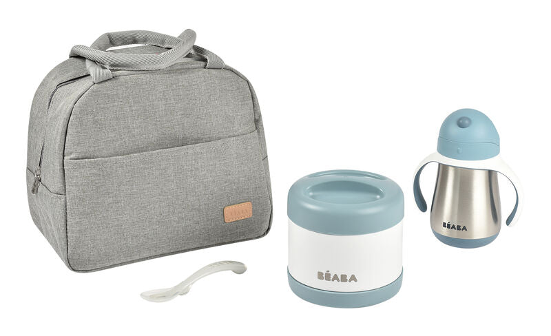 ON-THE-GO MEAL SET CON BOLSA DE ALMUERZO-CELESTE