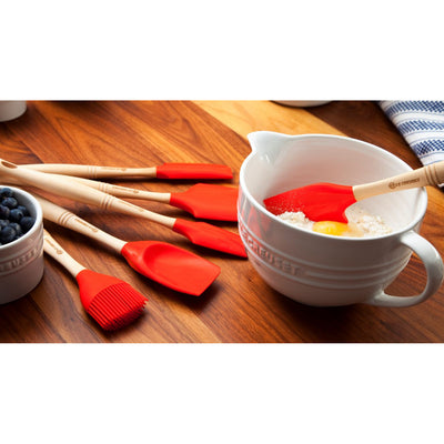 SET DE 3 UTENCILIOS  SILICONE-ROJO