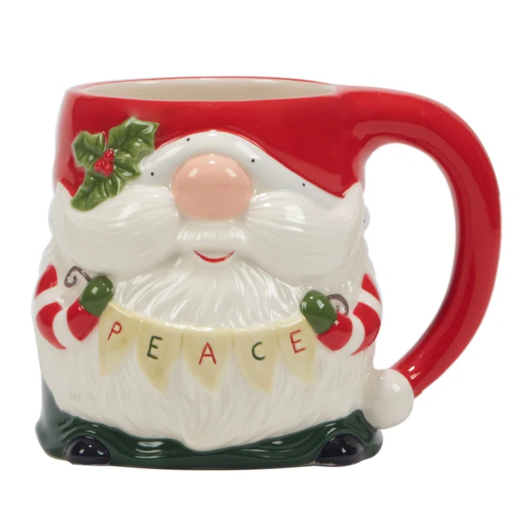 TAZA 3D GNOMOS DE NAVIDENOS 16OZ