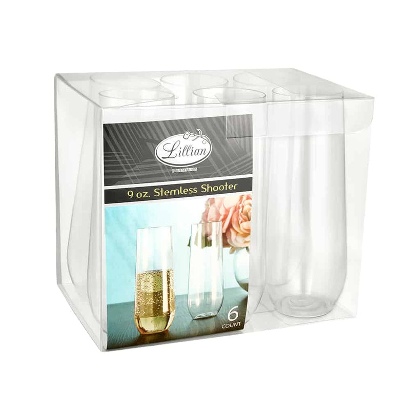 SET DE VASO DE CHAMPAGNE 9OZ -TRANSPARENTE