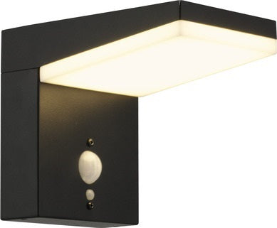 lampara solar para pared, cuerpo de aluminio, led SMD 3000k Max 5.8W, con baterÃ­a 1x2200 MAH 3.7