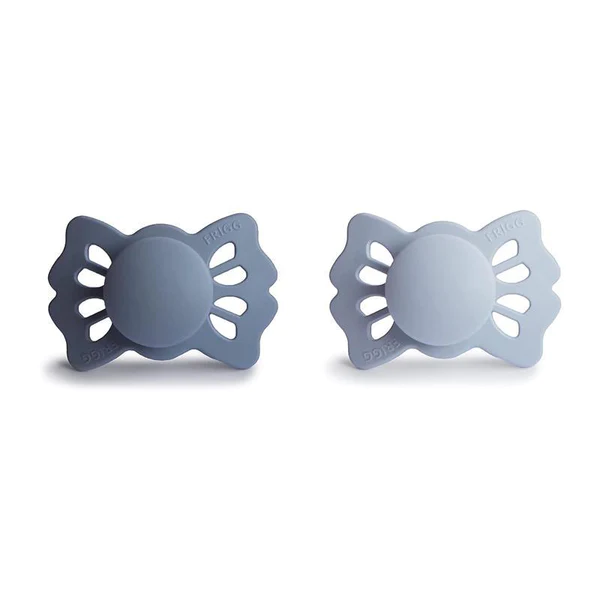 SET DE 2 CHUPETES DE SILICONA SIMETRICO (SLATE/POWDER BLUE) T 1