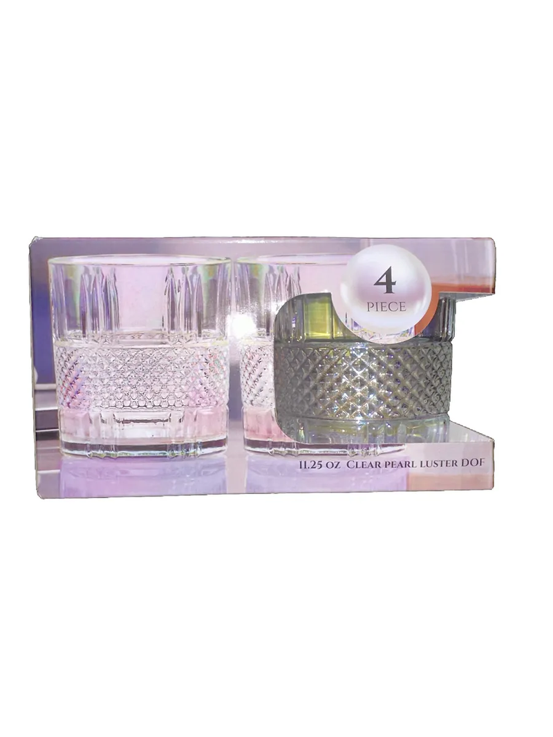 SET DE 4 VASOS 11.25OZ RADIANCE PEARL