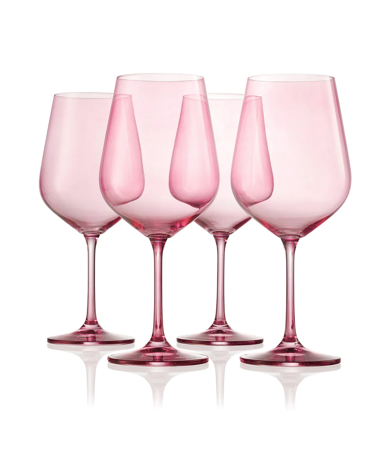 SET DE 4 COPAS PARA VINO DE 19.5 Oz - ROSE