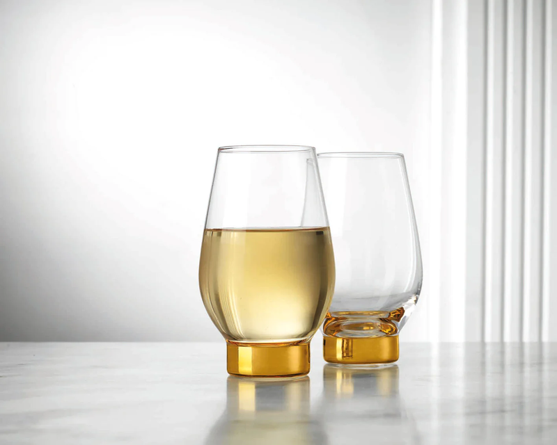 SET DE 2 JUEGO DE VASO PARA VINO BLANCO 14OZ