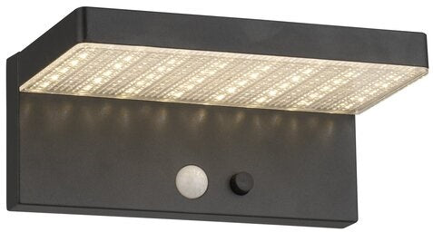 Luz solar de pared, cuerpo de aluminio, led SMD, 3000K Max 5.8W, con bateria 1x2200 MAH 3.7