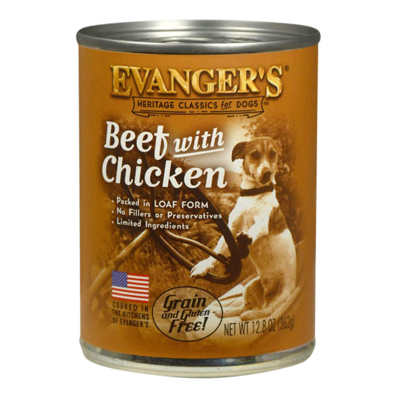 Evangers BEEF WITH CHICKEN 12.5 OZ